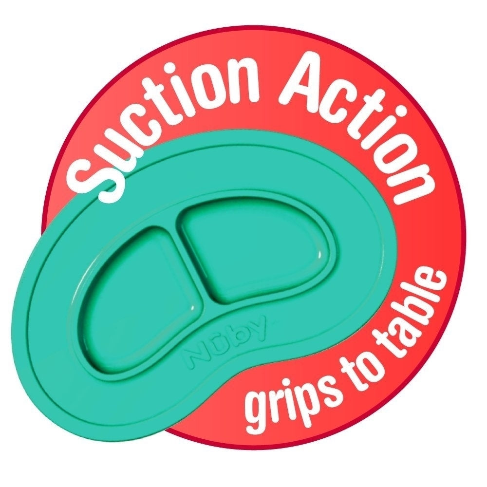 Sure Grip Miracle Mat 2-Section Plate | Aqua